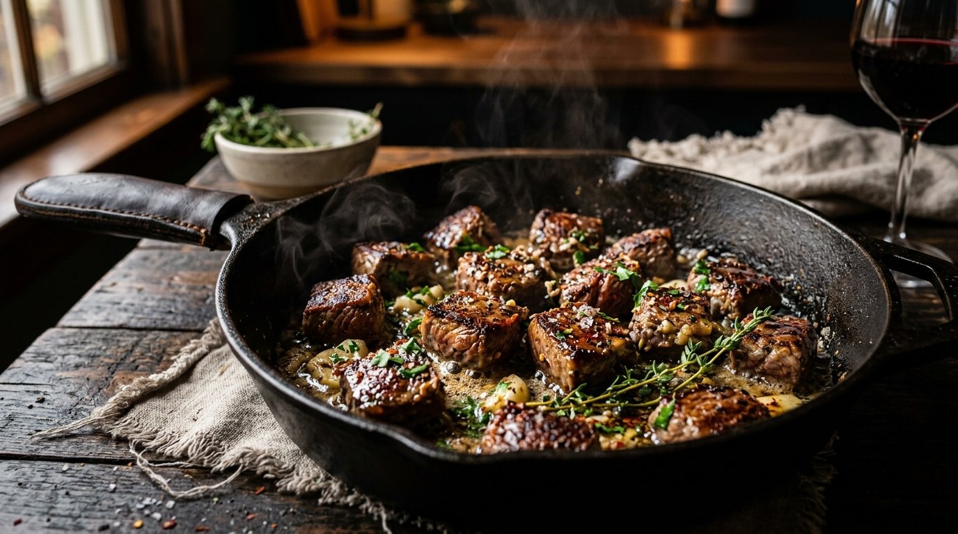 Garlic Butter Steak Bites
